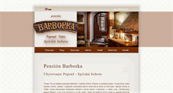 Desktop Screenshot of penzionbarborka.sk
