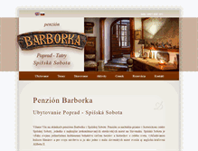 Tablet Screenshot of penzionbarborka.sk